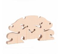 Haofy Morin Khuur Bridge Maple Wood Horse Head Fiddle Replacement Bridge Pre Cut Instrument for Mongolian Folk Music Instrument Maintenance