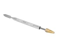 Haofy Multifunctional Leather Roller Pen Brass Stainless Steel for Applying Edge Oil 5.5" Round Head Tool for Handmade Leather Goods (Tapered Version)