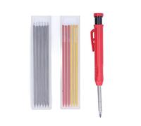 Haofy Multifunctional Woodworking Marking Pen with Clamp/Holder Design | Includes Black and Dual Colors Refills | Great for Various Surfaces | Handy Tool