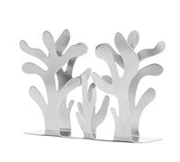 Haofy Napkin Holder 3-Tier Iron Desktop Organizer for Kitchen - Non-Slip Base Stable Tissue Organizer for Dining Room RV (Silver)