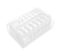 Haofy Needle Holder Trays Disposable Plastic Ink Cup Stand 20 Pack Clear Cartridge Holder Fits 7 and Ink Caps for Artists Permanent Makeup