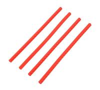 Haofy Oven Rack Protector Universal Heat Resistant Silicone - Oven Rack Liner 4PCS 360C Easy Slide-On Design for Kitchen, Restaurant and Home Use (Red)