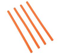 Haofy Oven Rack Protector Universal Heat Resistant Silicone - Oven Rack Liner 4PCS 360C Easy Slide-On Design for Kitchen, Restaurant and Home Use (Orange)