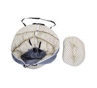Haofy Pet Booster Car Seat Portable Travel Carrier Bed with Safety Tether Comfortable PP Cotton Cushion All Seasons Universal Car Seat for Small Dogs Cats