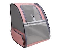 Haofy Pet Carrier Backpack, Lightweight Foldable Travel Carrier with Breathable Mesh Panels for Small Medium Dogs and Cats (Pink)