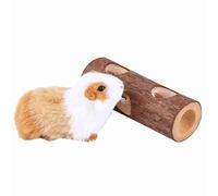 Haofy Pet Hamster Exercise Tunnel, Wooden Activity Tube for Small Animals, Great for Hamsters Mice Ferrets Use (Large)