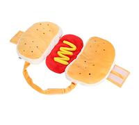 Haofy Pet Hot Dog Costume, Soft Cotton Hamburger Design, Funny Dog Clothes for Halloween and Christmas, for Puppies and Kittens (M)