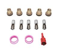 Haofy Pig Waterer, 5PCS Sturdy Stainless Steel Water Nipple Automatic Hydration with Brass Water Tank Connectors Kit for Goats Swine Piglets Drinking