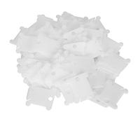 Haofy Plastic Floss Bobbins Cross Stitch Organizer 100Pcs Embroidery Thread Storage Compact 1.4 X 1.5 Inches for Crafters Home Projects Efficient Thread Management Easy Access Neat