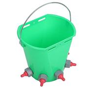 Haofy Plastic Milk Feed Bucket 8L Large Capacity Animal Feeding Pot for Livestock Farms with Multiple Nipple Options Ideal for Lambs Cattle Rabbits Efficient Farm Management 2.1 Gallon (Five-mouth