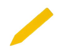 Haofy Plastic Plant Tags 100Pcs Garden Seed Markers Nursery Seedling Labels Easy Writing Reusable Name Stakes Vegetables Pots Indoor Outdoor Gardening Supplies Gifts Women Men (10x1.8cm Yellow)