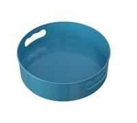 Haofy Plastic Silicone Lazy Susans Organizer, 360° Rotating Makeup Storage Box for Countertop Refrigerator with Anti-Slip Design White, Blue, Smart Organizers for Kitchen Bathroom (White)