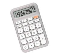 Haofy Pocket Calculator High Sensitivity 12 Digit Handheld Device for Students and Office Use Featuring Accurate Calculation Performance Compact Lightweight Build Brightens Workspace (Gray)