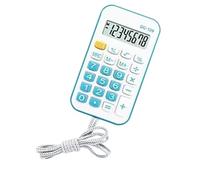 Haofy Pocket Calculator, Mini Small Portable for Students Office with Rope Basic Computing Tasks Fashionable Design Durable ABS Material (Blue)