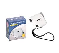 Haofy Pocket Size Microscope 55X Magnification Mini Coin Optical Lens Magnifier with LED Light for Reading Newspapers, Convenient Design