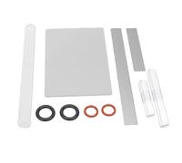 Haofy Polymer Clay Tools Set Acrylic Solid Clay Roller 19.5cm for Sculpting Modeling Crafts, with Transparent Sheet and 2 Metal Scrapers, for Jewelry Making and Air Dry Projects