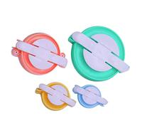 Haofy Pom Pom Maker Set, 4 Pcs Plastic Pompom Makers in Different Sizes, Easy Yarn Wrapping and Fast Shaping, for Knitting Craft Hobbyists and Handmade Decor