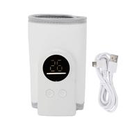 Haofy Portable Baby Bottle Warmer USB Powered 18W Fast Heating Adjustable Temperature Universal Travel Milk Warmer for Type 1 Bottles, Breastmilk for Car Outings Night Feedings (whrite)