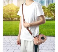 Haofy Portable Breathable, Coffee Flannelette Small Pet Carrier Bag for Hamster, Squirrel, Guinea Pig. Equipped with Gridding Shape Window, Easy to Clean, Fit for 4 Seasons with (S)