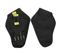 Haofy Portable Mini Waist Bag Drill Holder for Electric Drill Tool, Anti-Tear Storage Pouch for Improved Efficiency, Black&Yellow 600D Oxford Cloth (Black+Yellow Ribbon)