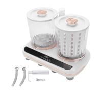 Haofy Portable Underwear Washing Machine with Dual Tub Rechargeable Spin for Bra Socks Travel Washer with Drainage Hose Cordless Mini Laundry for Home Hotel Dorm Camping