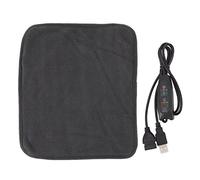 Haofy Portable USB Heating Pad for Back Neck Shoulder Waist Pain Relief with 3-Level Heat Adjustable 15-Minute Auto Shut-Off Quiet Design Power Bank Compatible for Office Home Travel Use (Dark Gray)