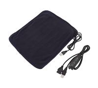 Haofy Portable USB Heating Pad for Back Neck Shoulder Waist Pain Relief with 3-Level Heat Adjustable 15-Minute Auto Shut-Off Quiet Design Power Bank Compatible for Office Home Travel Use (Navy Blue)