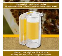 Haofy Premium Material Queen Bee Catcher, Lightweight and Efficient One-Handed Tool for Catching and Marking Queen Bees with Practical Design, Versatile and Small Beekeeper Tool with