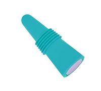 Haofy Premium Silicone and Stainless Steel Wine Bottle Stopper, Freshness Designed to Keep Wine, Easy Sealing, Convenient Size, Decorative and Practical, Fits Most Standard (Blue)