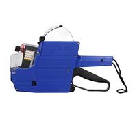 Haofy Price Tag Gun 10 Digits 2 Lines Labeller Marker Attacher Tool for Office Retail Store Stair Gauge for Rafter Layout (Blue)