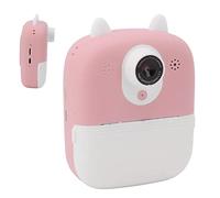 Haofy Print Camera for Kids 2.4-inch 1080p HD Dual Lens with Face Recognition - Thermal Photo Printing 5-Second Timer USB Rechargeable for Home Travel Family Moments (Pinkish)