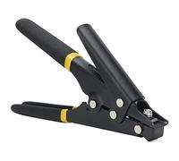 Haofy Professional Nylon Cable Tie Tool with Adjustable Tension for Clean Installation, Ideal for Power Work and National Grid Construction, Iron (Black)