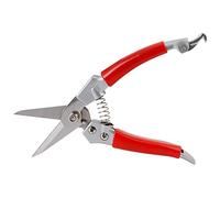 Haofy Pruning Shears 8.1in Straight Blade Hand Pruner with Shock Absorbing Spring, Zinc Alloy Handle Safety Lock for Garden Flower Cutting Bonsai Twigs (Spray Painting Process)