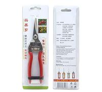 Haofy Pruning Shears Stainless Steel Blades Ergonomic Red Handle for Gardeners Home Landscaping Tree Trimming Branch Cutting Fruit Harvesting Hand Pruner