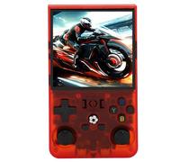 Haofy R36max Handheld Game Console with Dual 3D Joysticks and 4 Inch IPS Screen 720x720 Ideal for Retro Players on the Way (64GB)