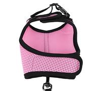 Haofy Rabbit Cartoon Safe, Adjustable Vest with Lead Leash, Soft Mesh Elastic Cotton Walking Harness for Rabbits Bunny and Small Animals, Ideal for Outdoor Fun, Breathable and Cute (L)