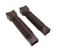 Haofy Rain Gutter Downspout Extender 20-59in Flexible Accordion PVC for 3x4in Gutters - Foundation Protection Lawn Preservation Tool- Installation (Brown)