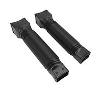 Haofy Rain Gutter Downspout Extender 20-59in Flexible Accordion PVC for 3x4in Gutters - Foundation Protection Lawn Preservation Tool- Installation (Black)