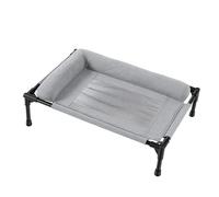 Haofy Raised Dog Bed Head and Neck Support 25.9x17.7x6.69 Inches Outdoor Cooling Elevated Pet Bed for Small to Medium Dogs Up to 33 Pounds Outdoor Dogbed (66 * 45 CM)