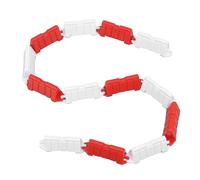 Haofy RC Road Track Barriers, Flexible Roadblocks for 1:18 Scale Remote Control Cars 50PCS Red White Accessories Indoor Outdoor Racing Events Enthusiast Fun Customized Tracks Dynamic