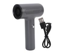 Haofy Rechargeable Hair Dryer 500W Brushless Motor Portable Cordless Blower for Quick Drying with Enhanced Fan Blades for Art Students and Travel Use (Grey)