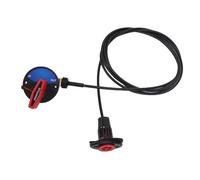 Haofy Remote Drain Plug System, Rubber and Metal Marine Drainage Kit with 9.8ft Cable, Ergonomic Knob Control, 1 Inch Fit for Bass Boats Yachts Kayaks