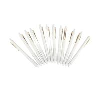 Haofy Retractable Gel Pen 0.38MM Fine Tip Black Ink Smooth Writing with Comfortable Silicone Grip for Students, Office - Pack of 12 Pens for Drawing Detail Projects