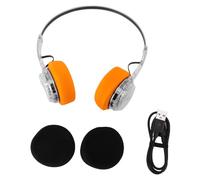 Haofy Retro Bluetooth 6.0 Headphones 20H Playtime 182g Lightweight Over Ear Wireless Headset Mechanical Rotating Volume for Travel Home Office