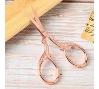 Haofy Retro Scissor Durable Stainless Steel Cutting Tool for Cross Stitch Sewing and Needlework Enthusiasts (Rose Gold)