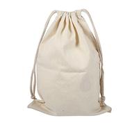Haofy Reusable Produce Cotton Stuff Bags Washable, Organic Cotton Drawstring Storage Bags for Packing Snack/Lunch, Home Storage Bag, Market Shopping Bag, Travel Bag (22 * 28cm))