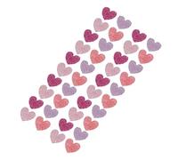 Haofy Rhinestone Heart Shape Patches Embroidered Fabric Iron On for Clothing Accessories - Shiny Finish 40pcs DIY Iron On Patches for Crafters and Makers