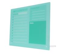 Haofy Robust Acrylic Construction Dry Erase Calendar with Stand Small Desktop Planning Board, Ample Writing Space Dry Erase Planner Board for Office Home School, Versatile Display (40 * 30cm)