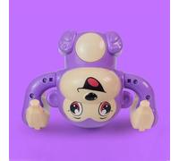 Haofy Rolling Monkey Interactive Educational Toy for Toddlers, Motorized Movement, Smooth Edge Design, Physical Activity Development (Purple)