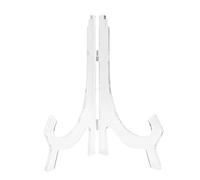 Haofy Round Clock Stand Acrylic Display Bracket, Transparent Holder for 12-14 Inch Wall Clock, Modern Nordic Style Home Ornament